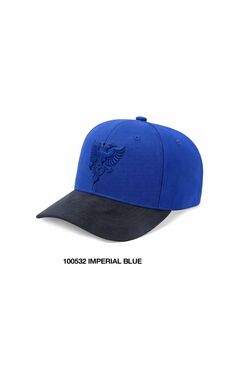 Boné Masculino Cavalera Miguel III Imperial Blue – Suede com Bordado Frontal e Ajuste Flexível