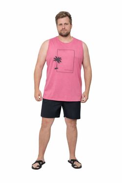 Regata Machão Plus Size You Size The Palm – Meia Malha Leve com Estampa Frontal