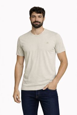 Camiseta Masculina Plus Slim Fit Gola Careca Six One Caqui – Combed Cotton