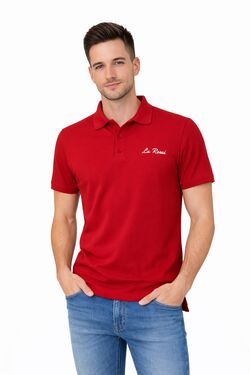 Camisa Polo Piquet Masculina La Rossi Vermelho Premium