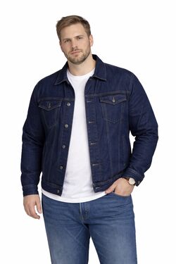 Jaqueta Jeans Masculina Plus Size Azul com Elastano R Sete