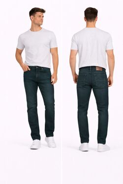 Calça Jeans Plus Size Masculina Skinny Verde Petróleo R Sete - 53828