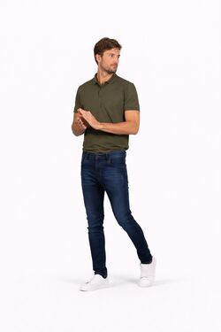 Calça Jeans Masculina Slim Destroyed Villa Forte Azul Médio com Elastano - 53834