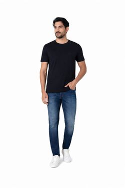 Calça Jeans Masculina Long Size Plus Size Six One Azul Médio – Comprimento Extra  - 53862