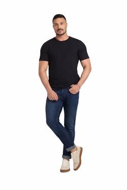 Calça Jeans Masculina Cropped Skinny Six One Azul Claro – Barra Curta – Jeans Amaciado