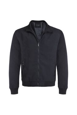 Jaqueta Bomber Masculina Plus Size Enrico Rossi Leve com Zíper Preto e Marinho - 54450