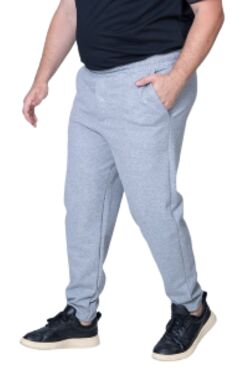 Calça Moletom Plus Size Masculina Cós com Cadarço You Size G4 ao G6 Preta - 54521
