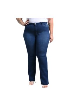 Calça Jeans Feminina Plus Size Reta Shyros com Elastano 50 ao 56 - 54547