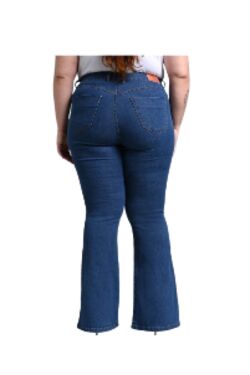 Calça Jeans Feminina Flare Plus Size Shyros com Elastano 48 ao 56 - 54554
