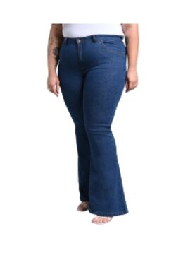 Calça Jeans Feminina Flare Plus Size Shyros com Elastano 48 ao 56 - 54555