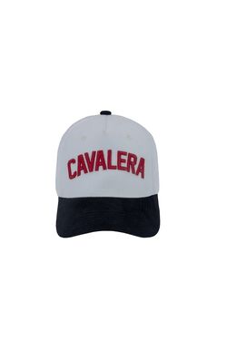 Boné Cavalera Cotelê Off White com Bordado – Ajuste Regulável - 47144