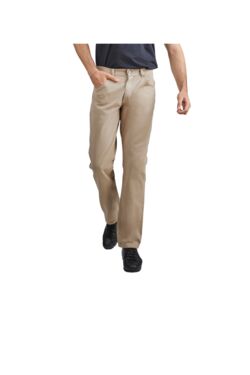 Calça Sarja Masculina Lee Chicago Reta Caqui 100% Algodão | Modelagem Tradicional   - 54597