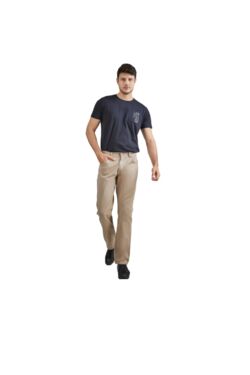 Calça Sarja Masculina Lee Chicago Reta Caqui 100% Algodão | Modelagem Tradicional   - 54598