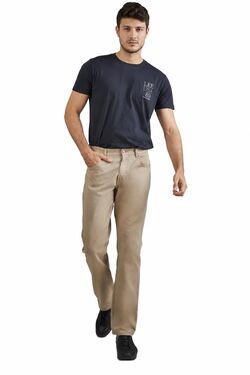Calça Sarja Masculina Lee Chicago Reta Caqui 100% Algodão | Modelagem Tradicional  