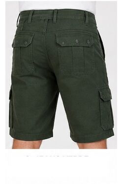 Bermuda Masculina Cargo Sarja Verde Plus Size R Sete – Conforto e Resistência - 54631