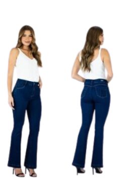 Calça Jeans Petit Flare Feminina Plus Size Muito Mais – Mod. 315 - 54647