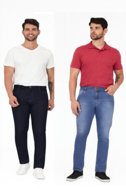 2 - Calça Jeans Masculina Skinny - Jeans Escuro - Muito Mais  - 54656