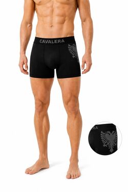 Cueca Boxer Cavalera Sem Costura Masculina Águia Lateral – Poliamida, Poliéster e Elastano