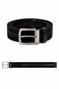 Cinto Masculino Elástico Dupla Face América 40mm Preto 120 cm
