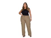 Calça Wide Leg Linho Feminina no Socorro